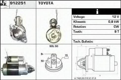 EDR 912251 - Starteris autospares.lv