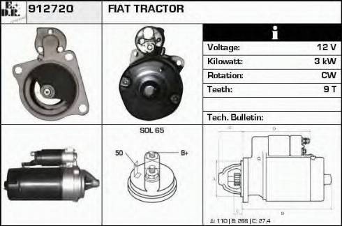 EDR 912720 - Starteris autospares.lv