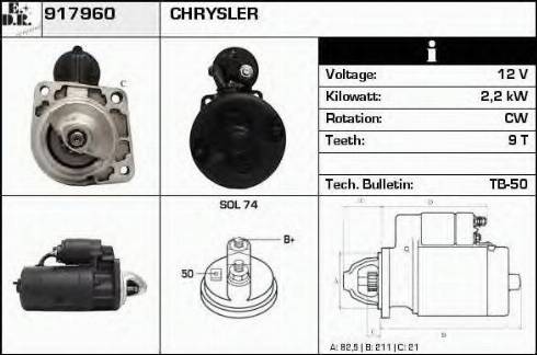 EDR 917960 - Starteris autospares.lv