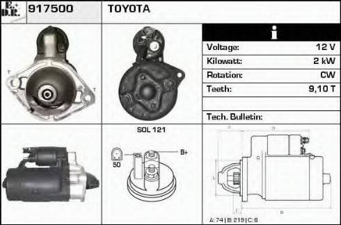 EDR 917500 - Starteris autospares.lv