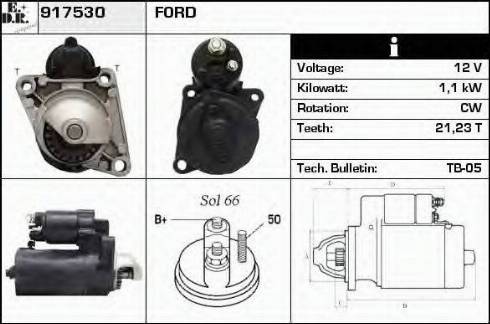 EDR 917530 - Starter www.autospares.lv