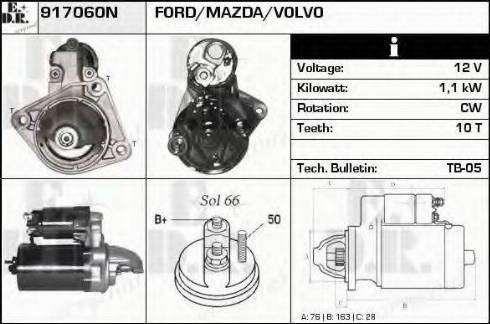 EDR 917060N - Starter www.autospares.lv