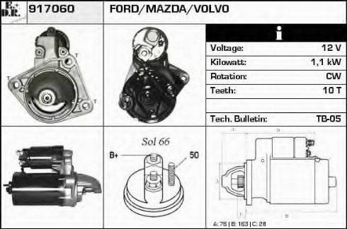 EDR 917060 - Starteris www.autospares.lv