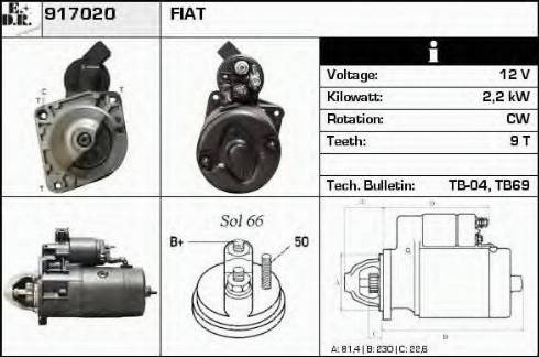 EDR 917020 - Starter www.autospares.lv