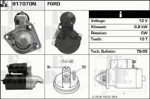 EDR 917070N - Starteris www.autospares.lv