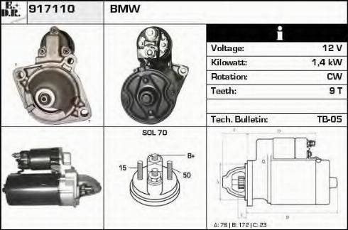 EDR 917110 - Starteris autospares.lv