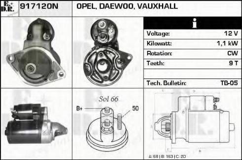 EDR 917120N - Starteris autospares.lv