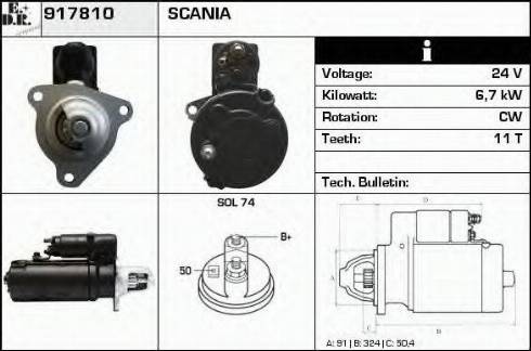 EDR 917810 - Starteris autospares.lv