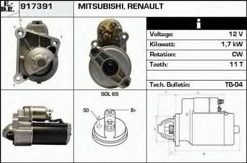 EDR 917391 - Starteris autospares.lv