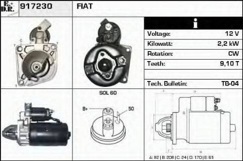 EDR 917230 - Starteris autospares.lv