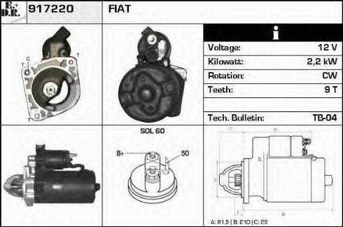 EDR 917220 - Starteris autospares.lv