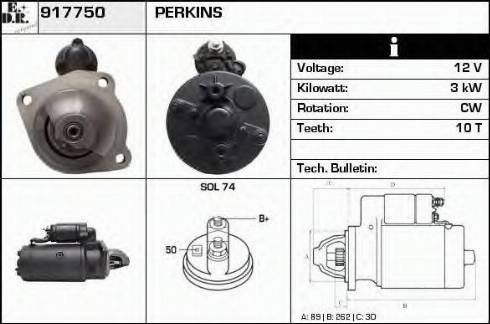 EDR 917750 - Starteris autospares.lv