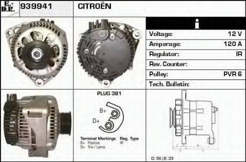 EDR 939941 - Ģenerators autospares.lv