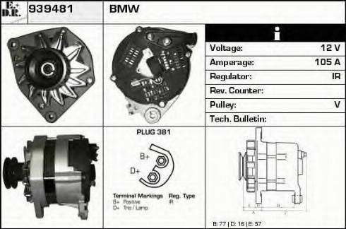 EDR 939481 - Ģenerators autospares.lv