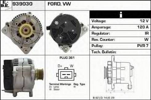 EDR 939030 - Генератор www.autospares.lv