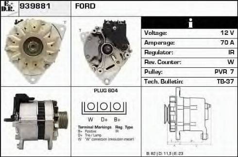 EDR 939881 - Ģenerators www.autospares.lv