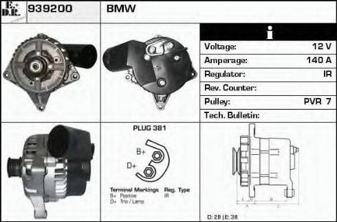 EDR 939200 - Генератор www.autospares.lv