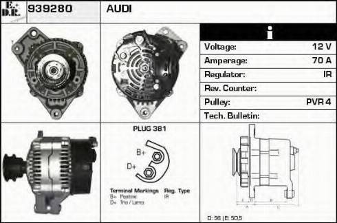 EDR 939280 - Ģenerators autospares.lv