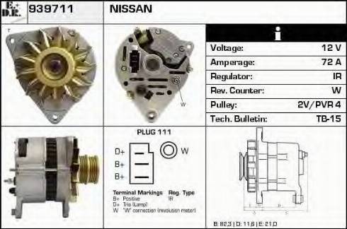 EDR 939711 - Генератор www.autospares.lv