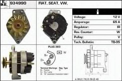 EDR 934990 - Ģenerators autospares.lv