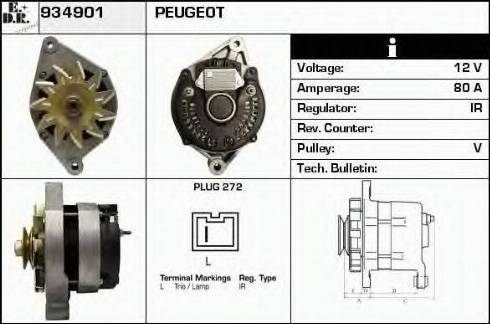 EDR 934901 - Генератор www.autospares.lv