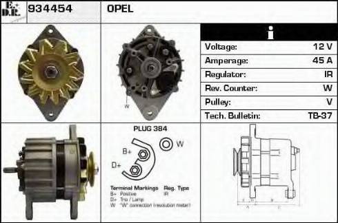 EDR 934454 - Ģenerators autospares.lv