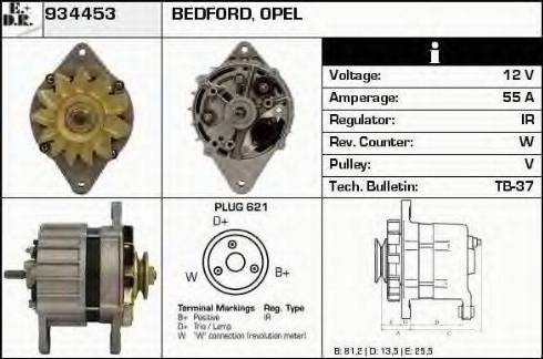 EDR 934453 - Генератор www.autospares.lv