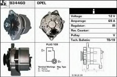 EDR 934460 - Ģenerators www.autospares.lv