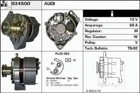 EDR 934500 - Генератор www.autospares.lv