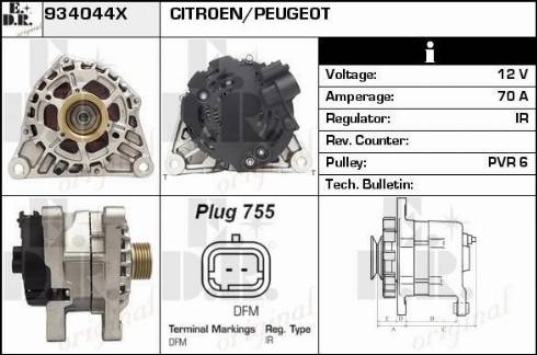 EDR 934044X - Ģenerators www.autospares.lv