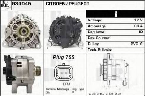 EDR 934045 - Ģenerators www.autospares.lv