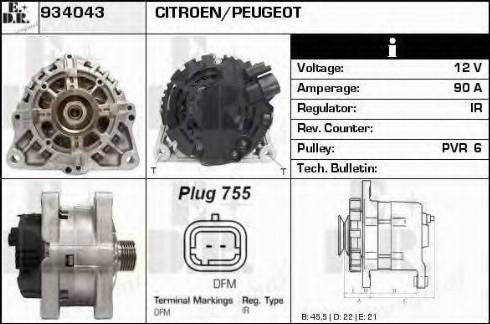 EDR 934043 - Ģenerators autospares.lv