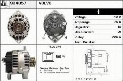 EDR 934057 - Ģenerators autospares.lv