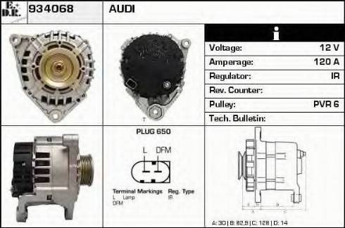 EDR 934068 - Генератор www.autospares.lv