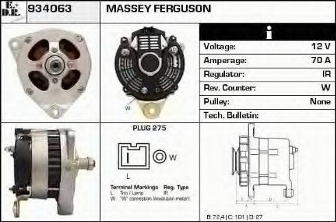 EDR 934063 - Alternator www.autospares.lv