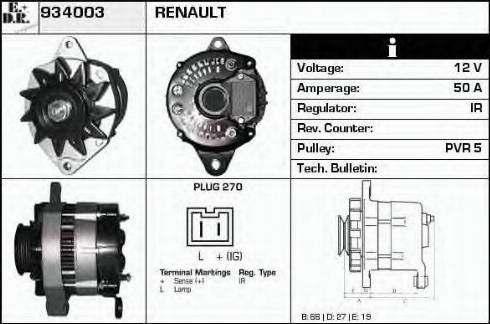 EDR 934003 - Ģenerators autospares.lv