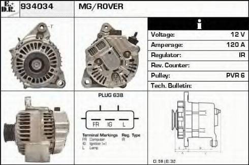 EDR 934034 - Ģenerators www.autospares.lv