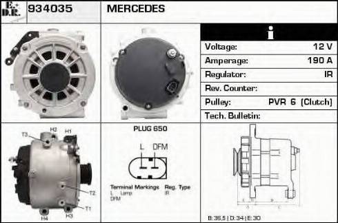 EDR 934035 - Ģenerators www.autospares.lv