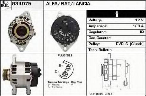 EDR 934075 - Генератор www.autospares.lv