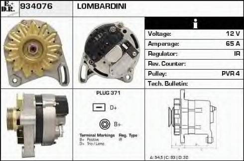 EDR 934076 - Ģenerators autospares.lv