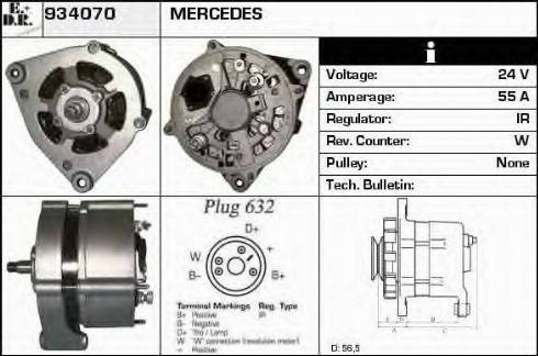 EDR 934070 - Alternator www.autospares.lv