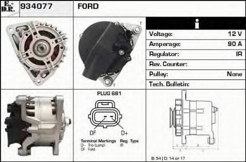 EDR 934077 - Генератор www.autospares.lv