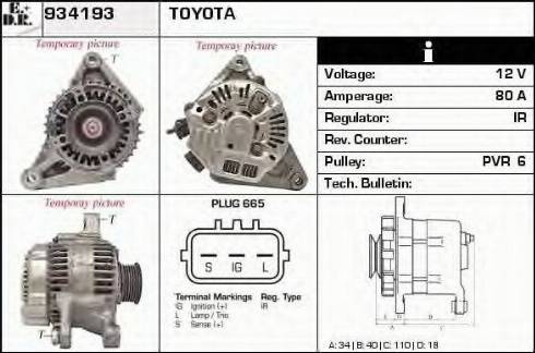 EDR 934193 - Ģenerators autospares.lv