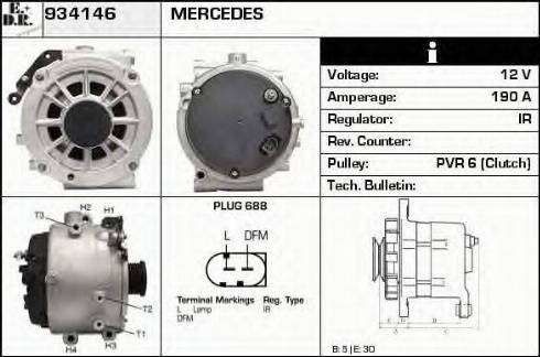 EDR 934146 - Ģenerators www.autospares.lv