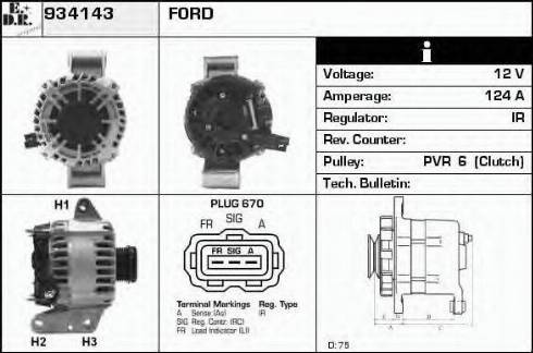 EDR 934143 - Ģenerators www.autospares.lv