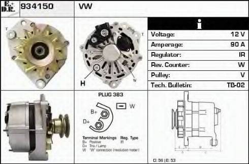 EDR 934150 - Ģenerators www.autospares.lv