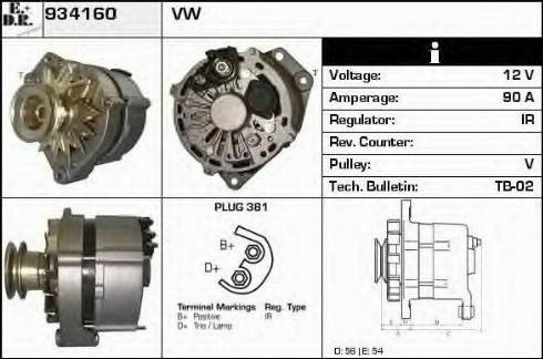 EDR 934160 - Генератор www.autospares.lv