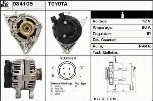 EDR 934105 - Ģenerators autospares.lv