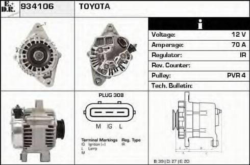 EDR 934106 - Ģenerators autospares.lv