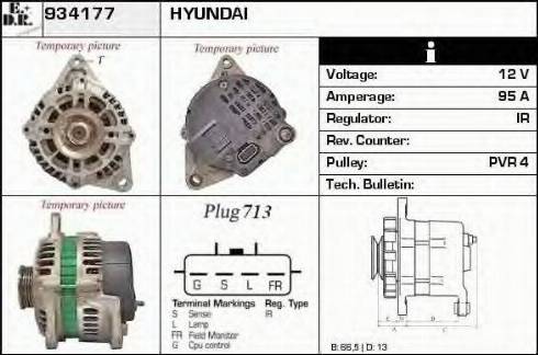 EDR 934177 - Генератор www.autospares.lv